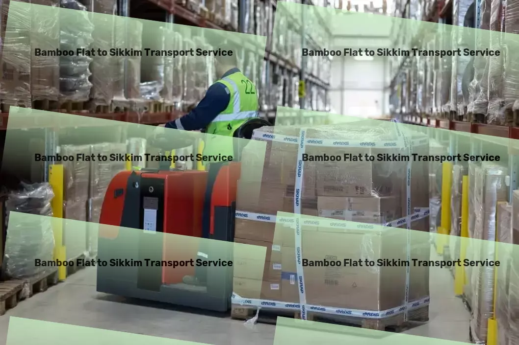 Bamboo Flat to Sikkim Courier And Parcel Standard courier services